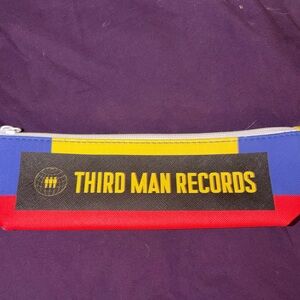 NWOT Third Man Records Multi-Color pencil Zip Pouch